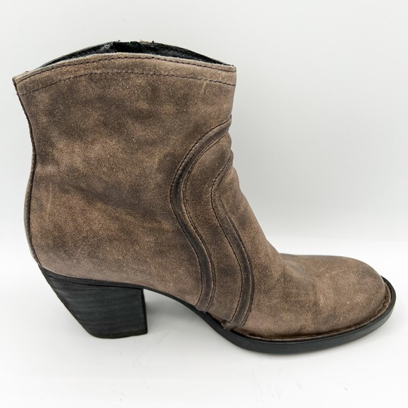 Born Genuine Leather Western Ankle Boots - Picture 5 of 6